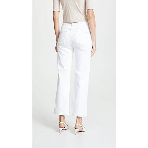 Anthropologie 3x1 Joni White Stitched High Rise Straight Leg Jeans Size 26 - Picture 5 of 12